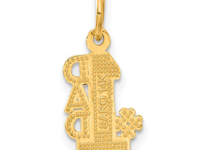 14K gold charm, another view