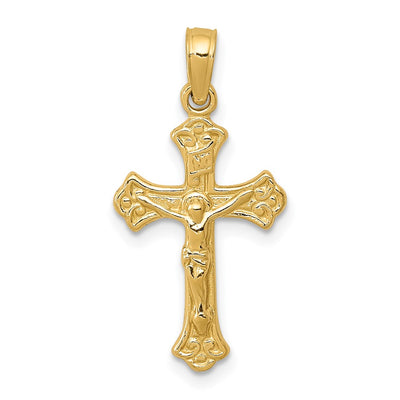 14K gold crucifix charm