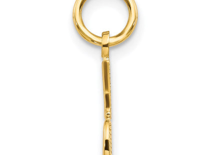 14K gold charm, alternate view