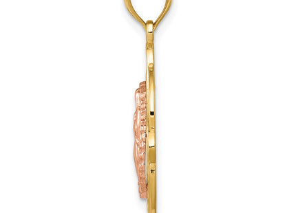 14k Two-tone Pendants Style C3956 - Classique Jewelry Inc.