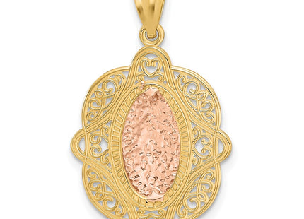 14k Two-tone Pendants Style C3956 - Classique Jewelry Inc.