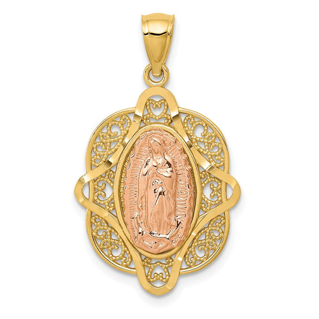 14k Two-tone Pendants Style C3956 - Classique Jewelry Inc.