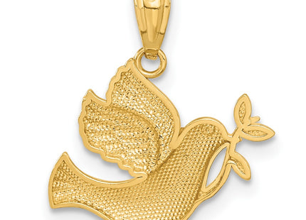 14k Yellow & Rhodium Pendants Style C3970 - Classique Jewelry Inc.