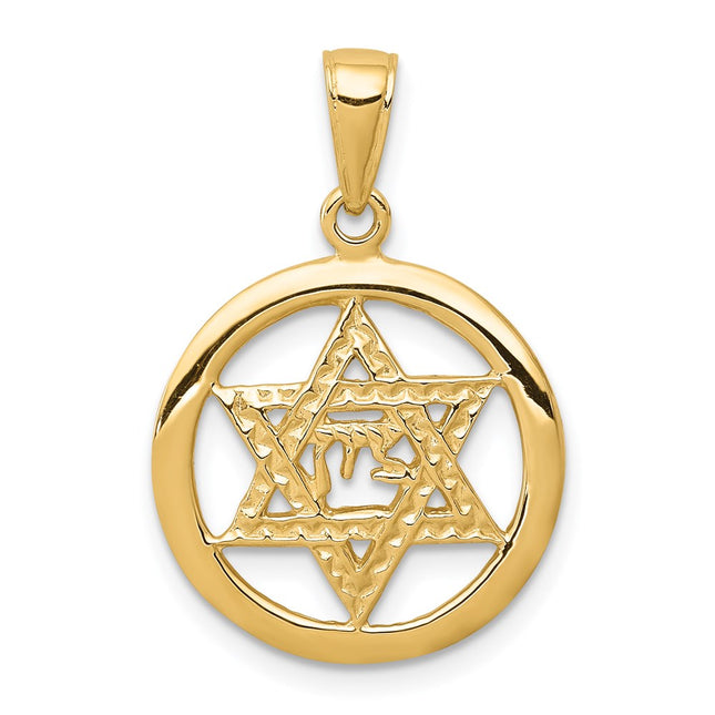 14k Yellow Gold Pendants Style C3986 - Classique Jewelry Inc.