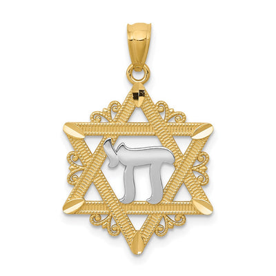 14K gold star pendant