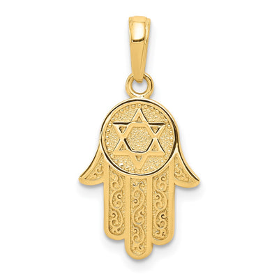 14K gold star pendant