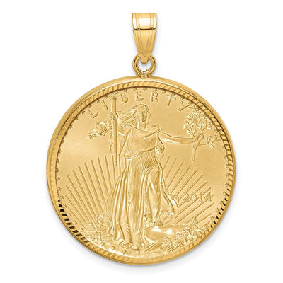14K yellow gold pendant