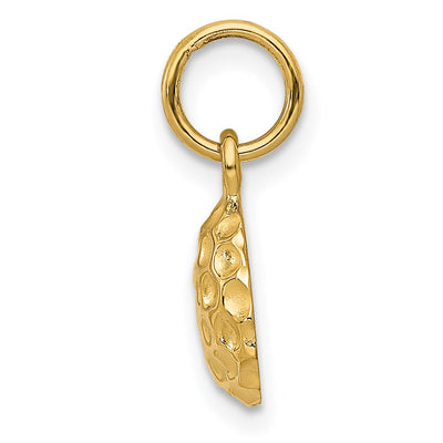 14K Golf Ball Charm, 15 x 9mm