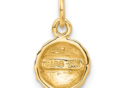 14K gold charm, another view