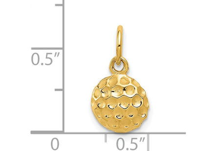 14K gold charm, further view