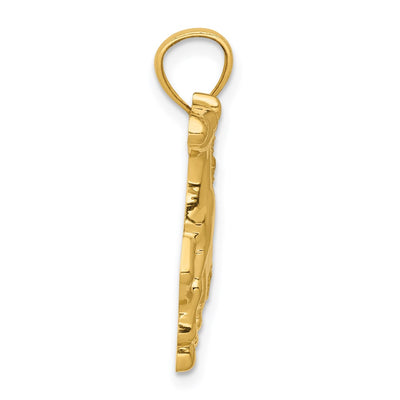 14K Polished Horse Pendant