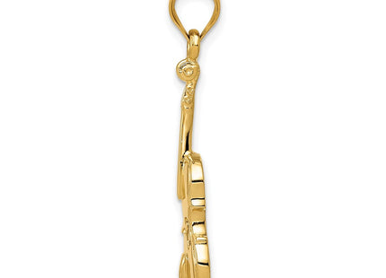 14K gold charm, alternate view