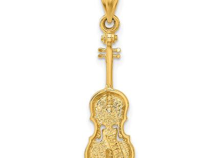 14K gold crucifix pendant, another view