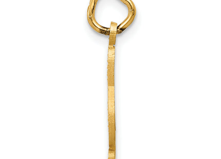 14K Treble Clef Charm, 20 x 6mm