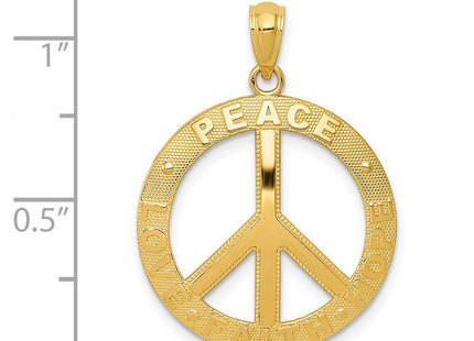 14k Yellow Gold Pendants Style C4170 - Classique Jewelry Inc.