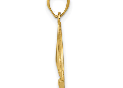 14K gold pendant, alternate view