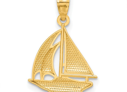 14K gold pendant, another view