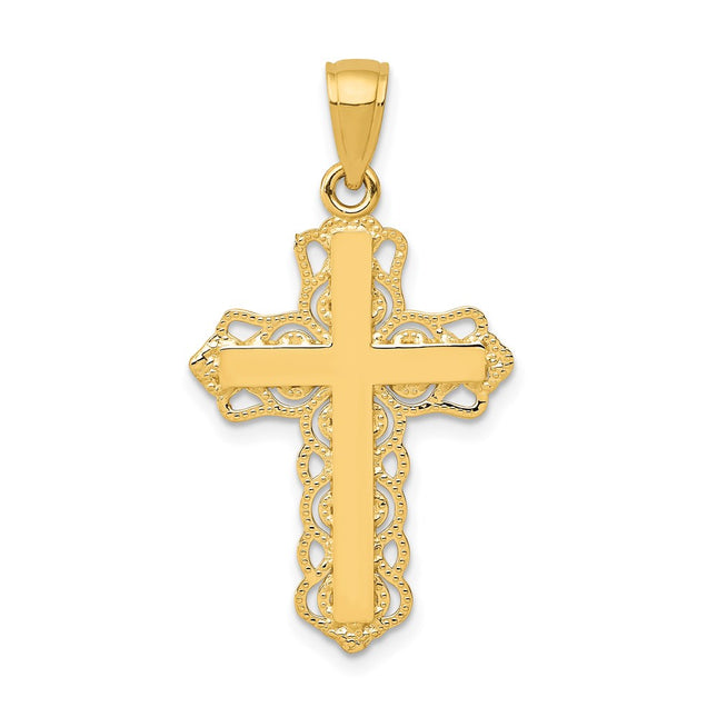 14k Yellow Gold Pendants Style C4184 - Classique Jewelry Inc.