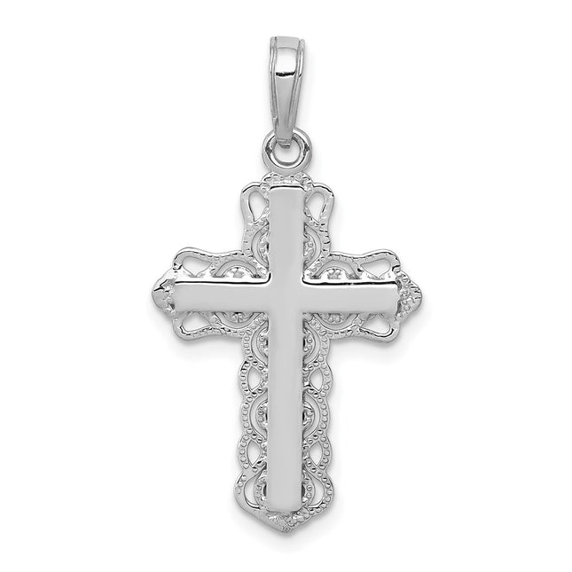 14k White Gold Pendants Style C4184W - Classique Jewelry Inc.