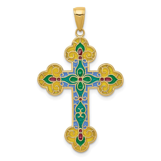 14k Yellow Gold Pendants Style C4263 - Classique Jewelry Inc.