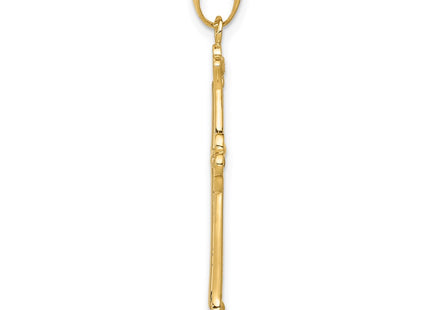 14k Yellow & Rhodium Pendants Style C4280 - Classique Jewelry Inc.