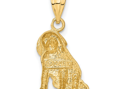 14K gold charm, another view