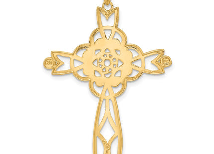 14k Yellow & Rhodium Pendants Style C4309 - Classique Jewelry Inc.