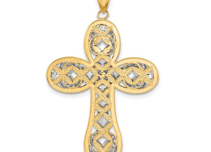 14k Two-tone Pendants Style C4325 - Classique Jewelry Inc.