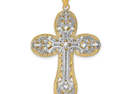 14k Two-tone Pendants Style C4325 - Classique Jewelry Inc.