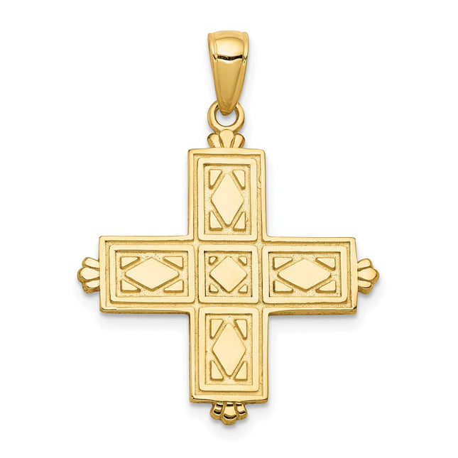 14k Yellow Gold Pendants Style C4332 - Classique Jewelry Inc.