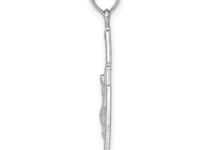 14k White Gold Pendants Style C4341W - Classique Jewelry Inc.