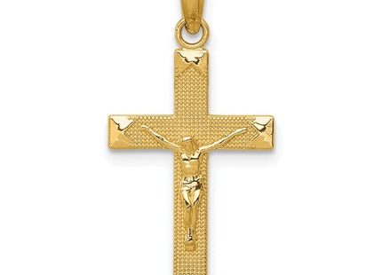 14K gold crucifix pendant