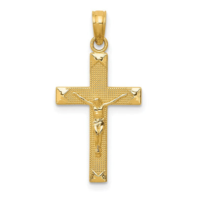 14K gold crucifix pendant