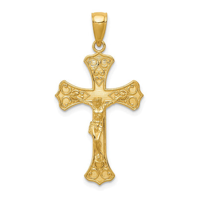 14K gold crucifix pendant