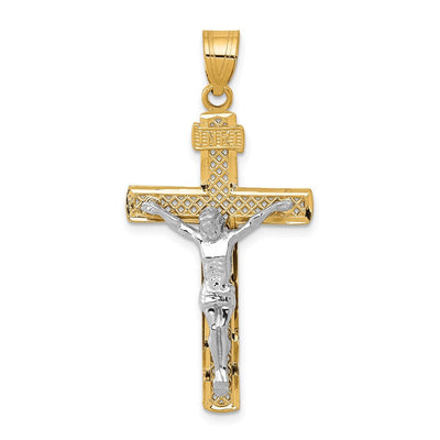 14K gold crucifix pendant