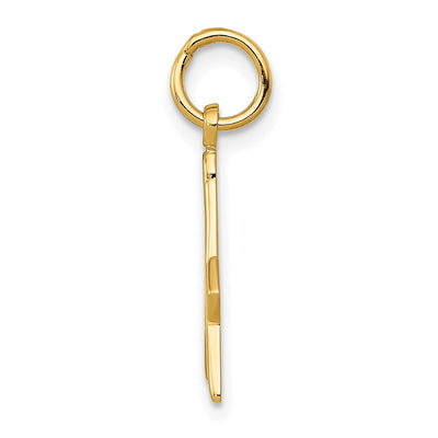 14K Polished and Textured Masonic Symbol Charm