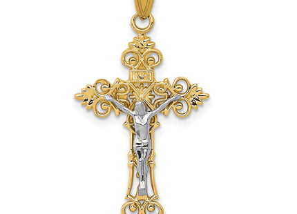 14k Two-tone Pendants Style C4387 - Classique Jewelry Inc.