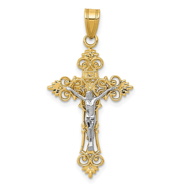 14k Two-tone Pendants Style C4387 - Classique Jewelry Inc.