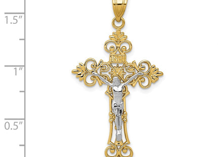 14k Two-tone Pendants Style C4388 - Classique Jewelry Inc.