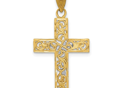 14k Two-tone Pendants Style C4392 - Classique Jewelry Inc.