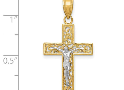 14k Two-tone Pendants Style C4392 - Classique Jewelry Inc.