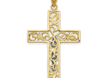 14k Two-tone Pendants Style C4394 - Classique Jewelry Inc.