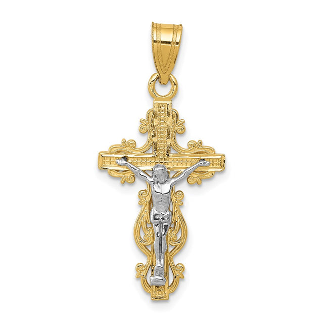 14k Two-tone Pendants Style C4395 - Classique Jewelry Inc.