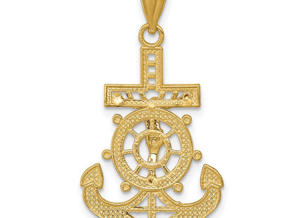 14k Yellow & Rhodium Pendants Style C4398 - Classique Jewelry Inc.