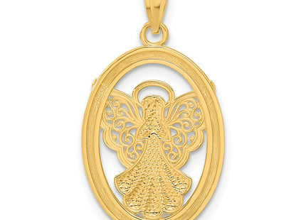 14k Yellow & Rhodium Pendants Style C4406 - Classique Jewelry Inc.