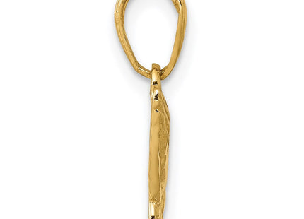 14K gold pendant, alternate view