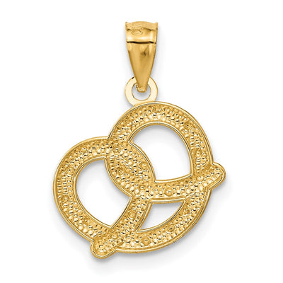 14K Pretzel Pendant