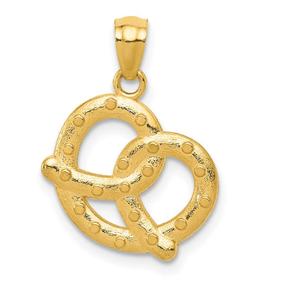 14K Pretzel Pendant