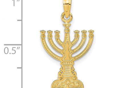 14K Menorah Pendant (Style C4451)