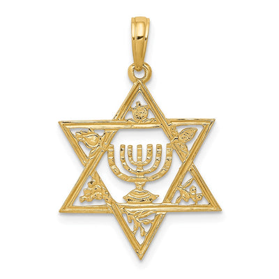 14K gold star pendant